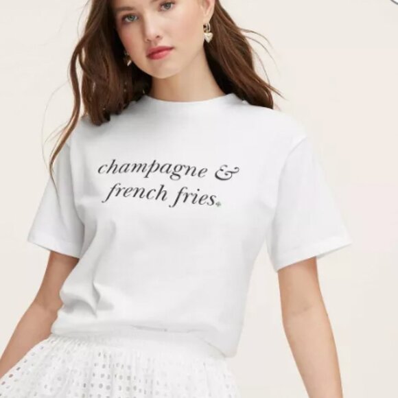 kate spade Tops - Kate Spade New York x Target Women's Champagne & French Fries Short Sleeve Tee